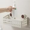 Полка для хранения на присосках Большая вместимость Высокая грузоподъемность Простая установка Органайзер для ванной комнаты и душа Водонепроницаемый