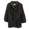 SAGA MINK Bell Vision Fur Coat 9 Dark Brown Women Used