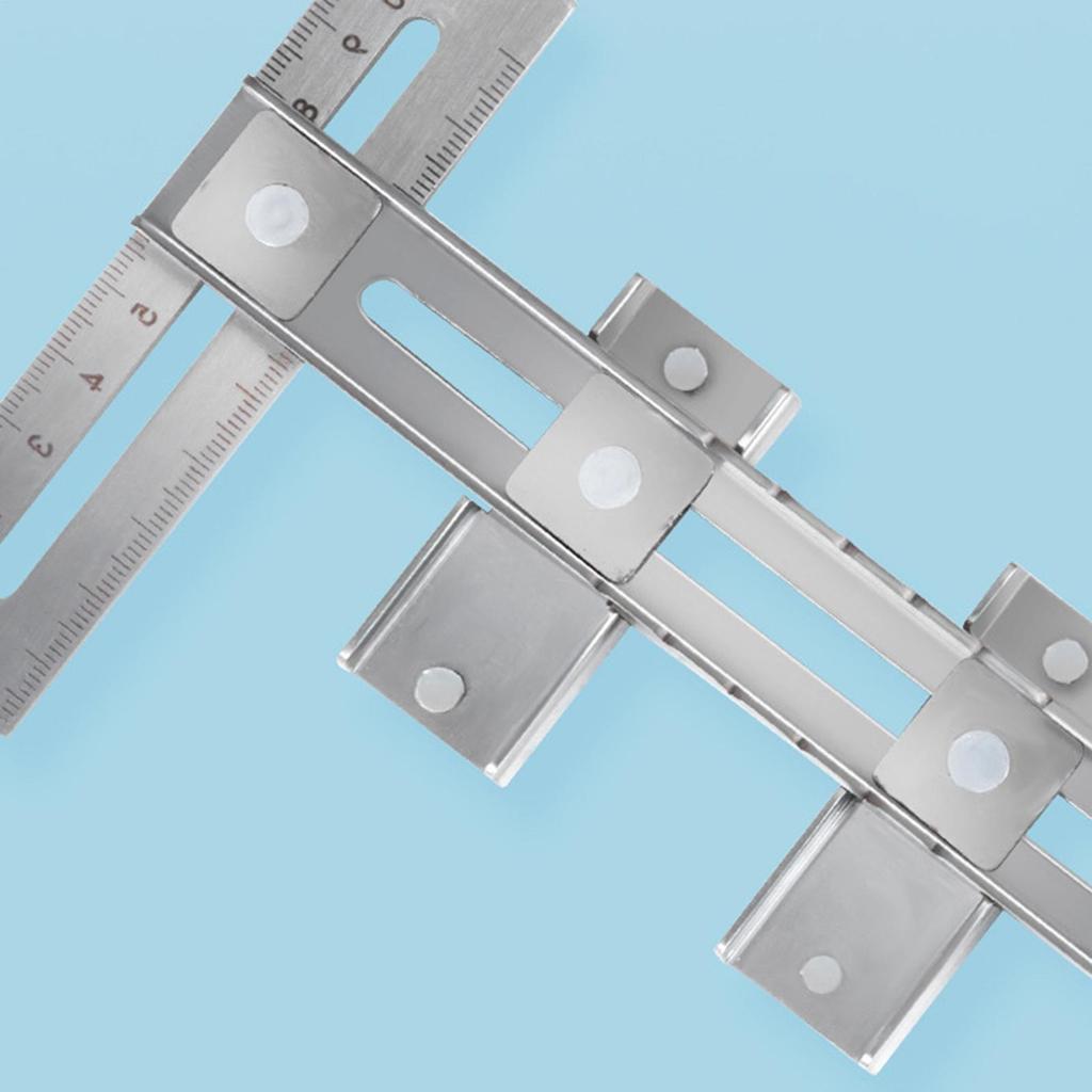 Линейка для установки шкафа Регулируемый шаблон Кондуктор Открыватель позиционирующих отверстий Для профессиональных плотников Энтузиастов Дверь