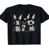 220g Creepy Cute Bunny Rabbits Horror Goth Grunge Alt Aesthetic T-Shirt