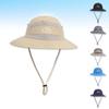 Quick-dry Men Fisherman's Hat Nylon Sun Hat Simple Folding Bucket Hat  Summer