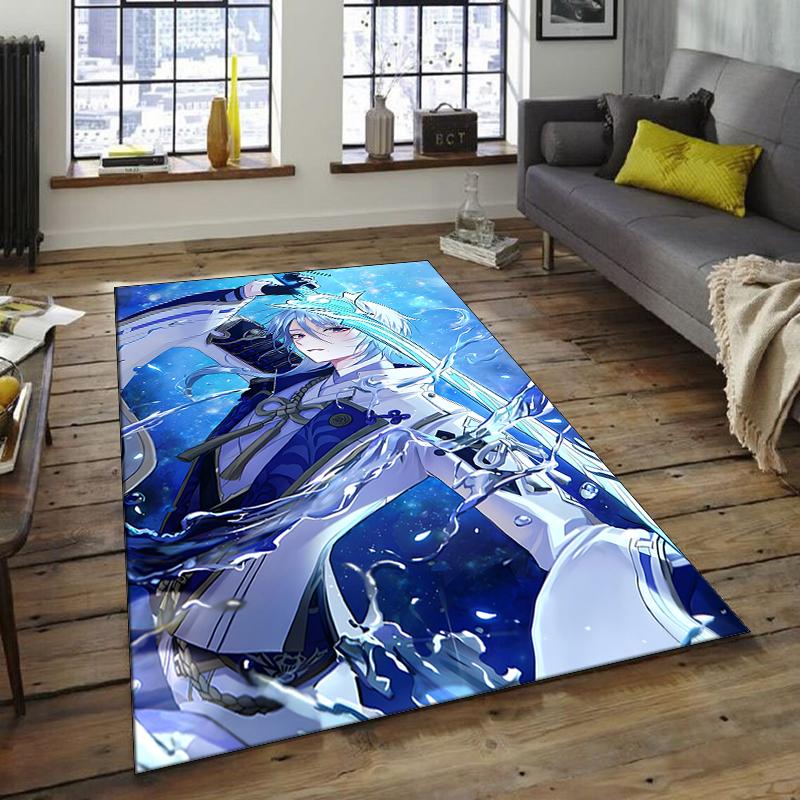 1pc Genshin Impact1 Design Area Rug - Non-Slip, Soft & Cozy Floor Mat for Living Room, Bedroom, Office - Indoor/Outdoor Decorative Carpet