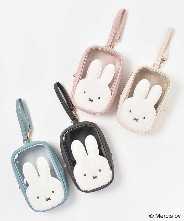 Квадратный мешочек с аппликацией Miffy Boa и ручкой, сумка для шитья (розовый)