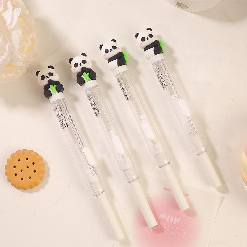 Cute Panda Eraser Cartoon Panda Telescopic Pencil Eraser School Student Stationery Children Funny Erasers