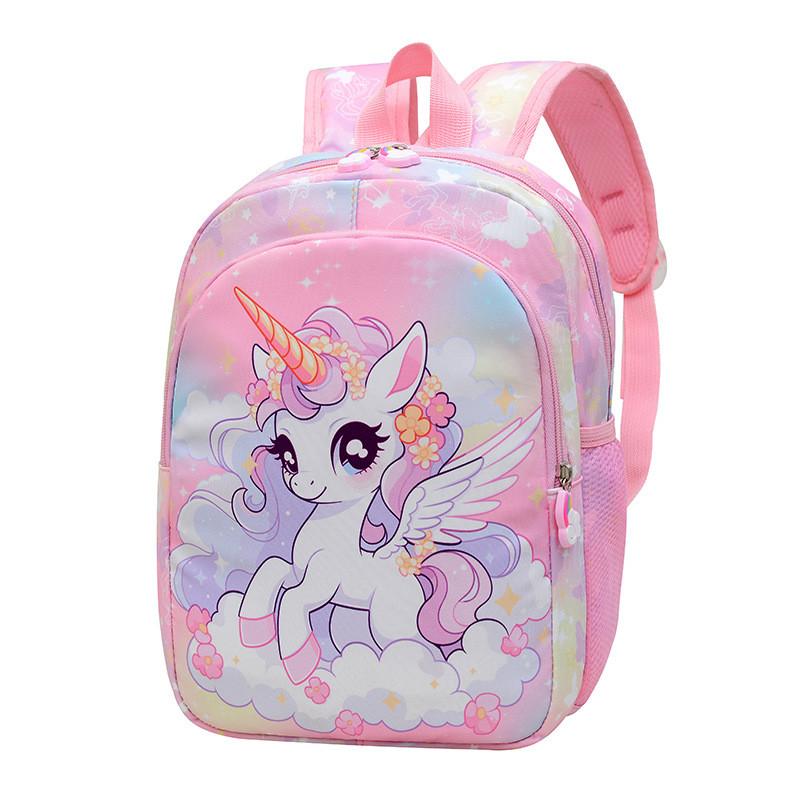 Школьный рюкзак для детей с дизайном единорога, с противоударной подкладкой и эргономичными лямками для малышей