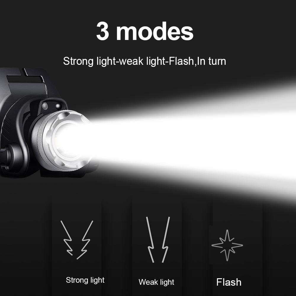 Мощный индукционный светодиодный налобный фонарь L2 LED Zoomable Head Lamp Fishing USB перезаряжаемый налобный фонарь 18650 Battery Hunting Front Light