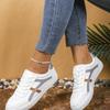 Весенне-летняя новая женская обувь кожаная поверхность корейская версия универсальная повседневная одинарная обувь белая обувь удобная нескользящая студенческая обувь дышащая