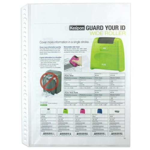 Plus Сменный блок прозрачный А4 1 карман 4/30 отверстий стоимость 100 шт. RE-161TA 87-600