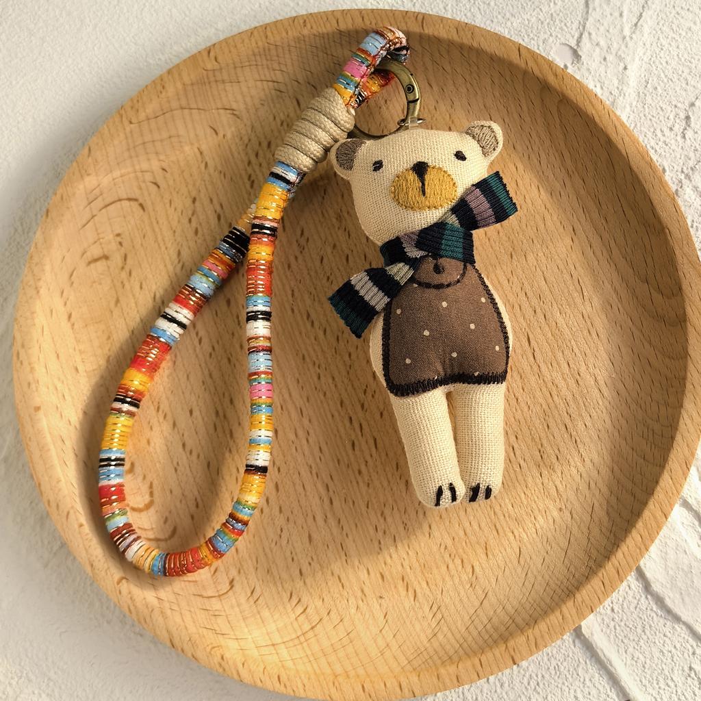 Ручная работа Тканевый Мультяшный Кулон Кукла Брелок Аксессуары для Сумки Милая Коллекция Ювелирных Изделий с Животными