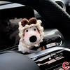 Car Mounted West Highland Accessories Car Gear Shift Decorations, Dog Turn Ornaments Dolls Rearview Signal Mirror Wiper Dol X3M6