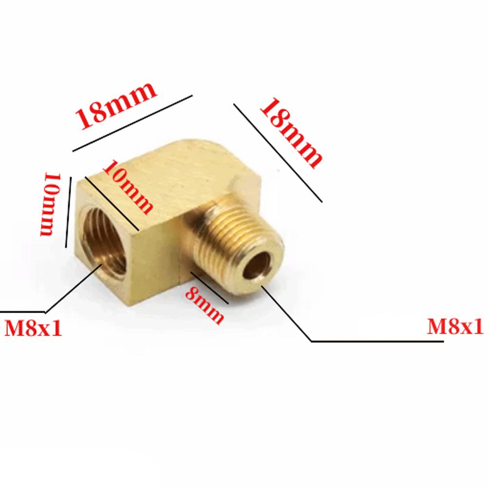 M6 M8 M10 1/8" BSP Мужской Женский Угольник 90 Градусов Блок Латунный Трубный Фитинг Соединитель Для Компрессионного Фитинга Масляная Смазка