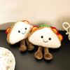 Мультяшный кулон-сэндвич, плюшевая игрушка, кукла-тако, подвеска для сумки, украшение, брелок, кукла-еда, подарок