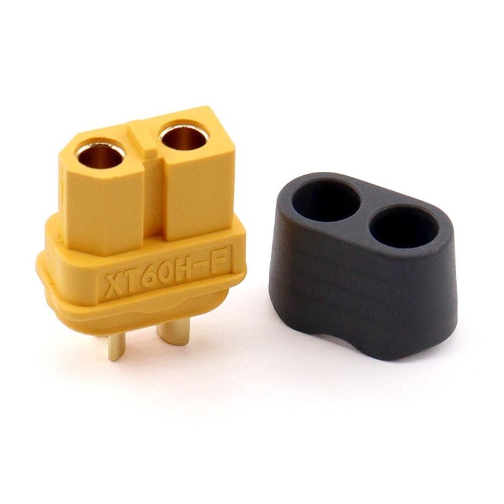 Amass XT60BE-M-F Connector Black Yellow East to Install XT60H-F Plug Portable with Cover XT60BE Male Plug for RC FPV Motor ESC