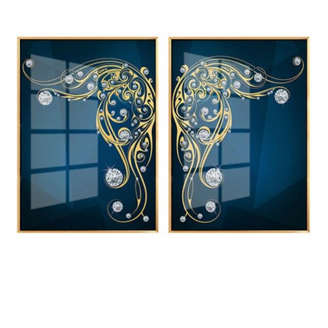 Яркий цвет крылья бабочки скандинавский скандинавский холст хлопок картина Золотая бабочка ретро комната декоративный настенный постер