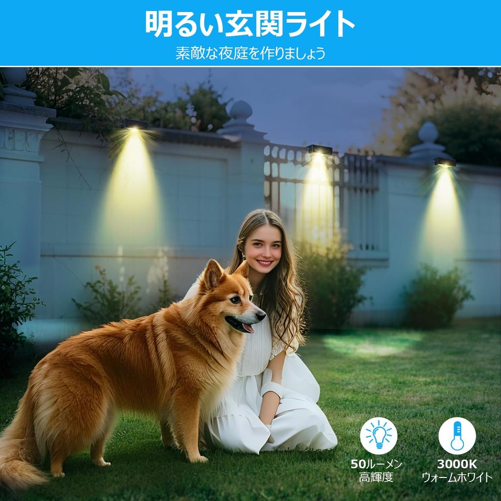 NFESOLAR Солнечный светильник для входа, Наружный охранный светодиодный садовый светильник с широким лучом освещения, Водонепроницаемый IP65, Автоматическое мигание, Теплый белый свет,