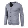 Sweater Men's Casual Solid Color Cardigan Knitted Sweater Thin Knitted Cardigan Jacket
