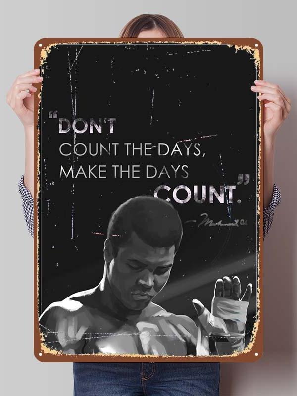 Металлические постеры с изображением Мухаммеда Али, боксера, декор для комнаты, изготовленные на заказ металлические таблички с боксерскими мотивами для украшения стен, ретро-стиль для дома и мужской тематики.