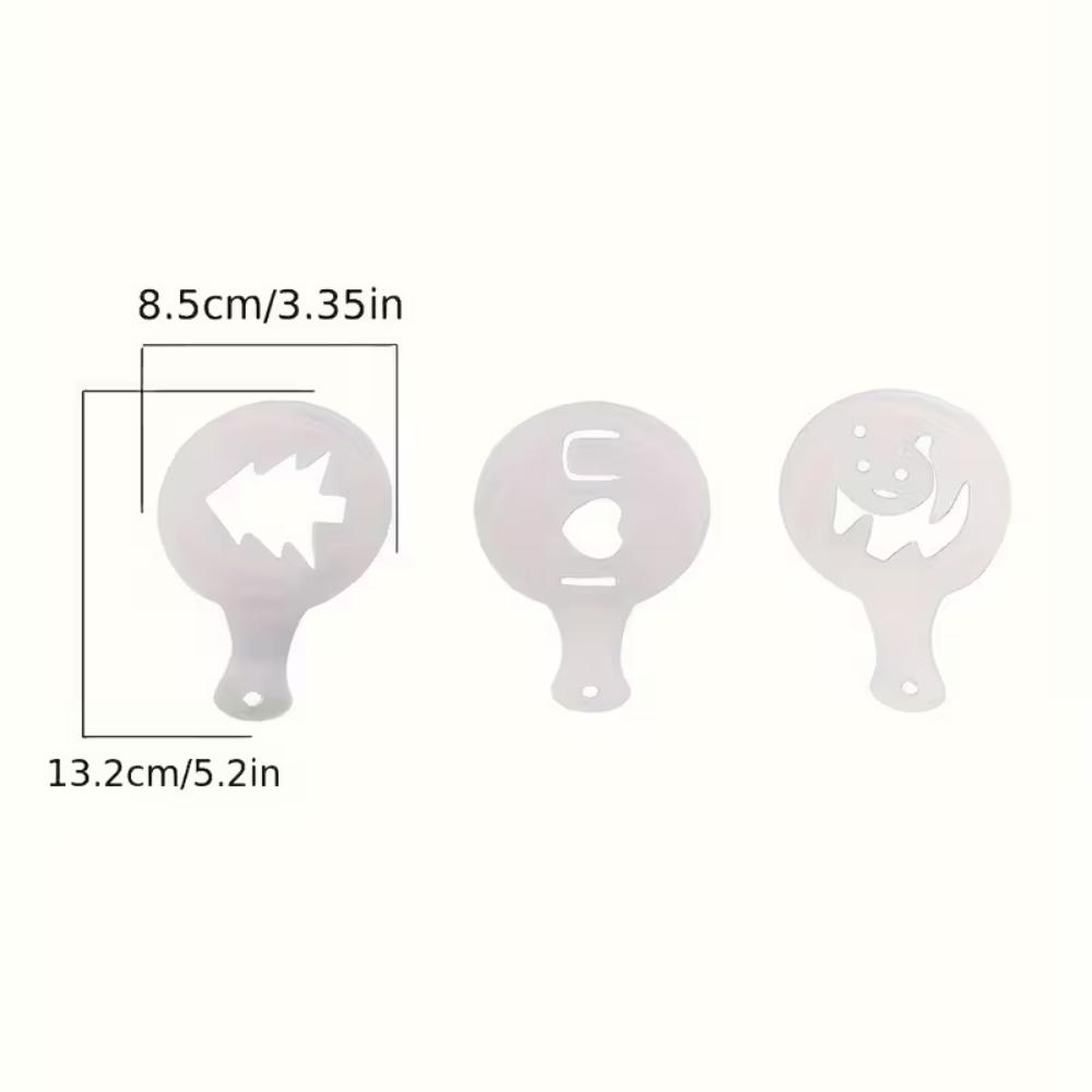 Трафареты для кофейного искусства, 16 штук в наличии для DIY-декорирования, гибкие и моющиеся, подходят для трафаретов для украшения латте