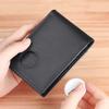 Men's Bifold Wallet Genuine Leather Wallet with Airtag Holder RFID Blocking Pocket