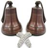 Wall Hanging Dark Copper  Ship Bell with Rope Nautical Decoration Rustic  Home Decor Gifts
