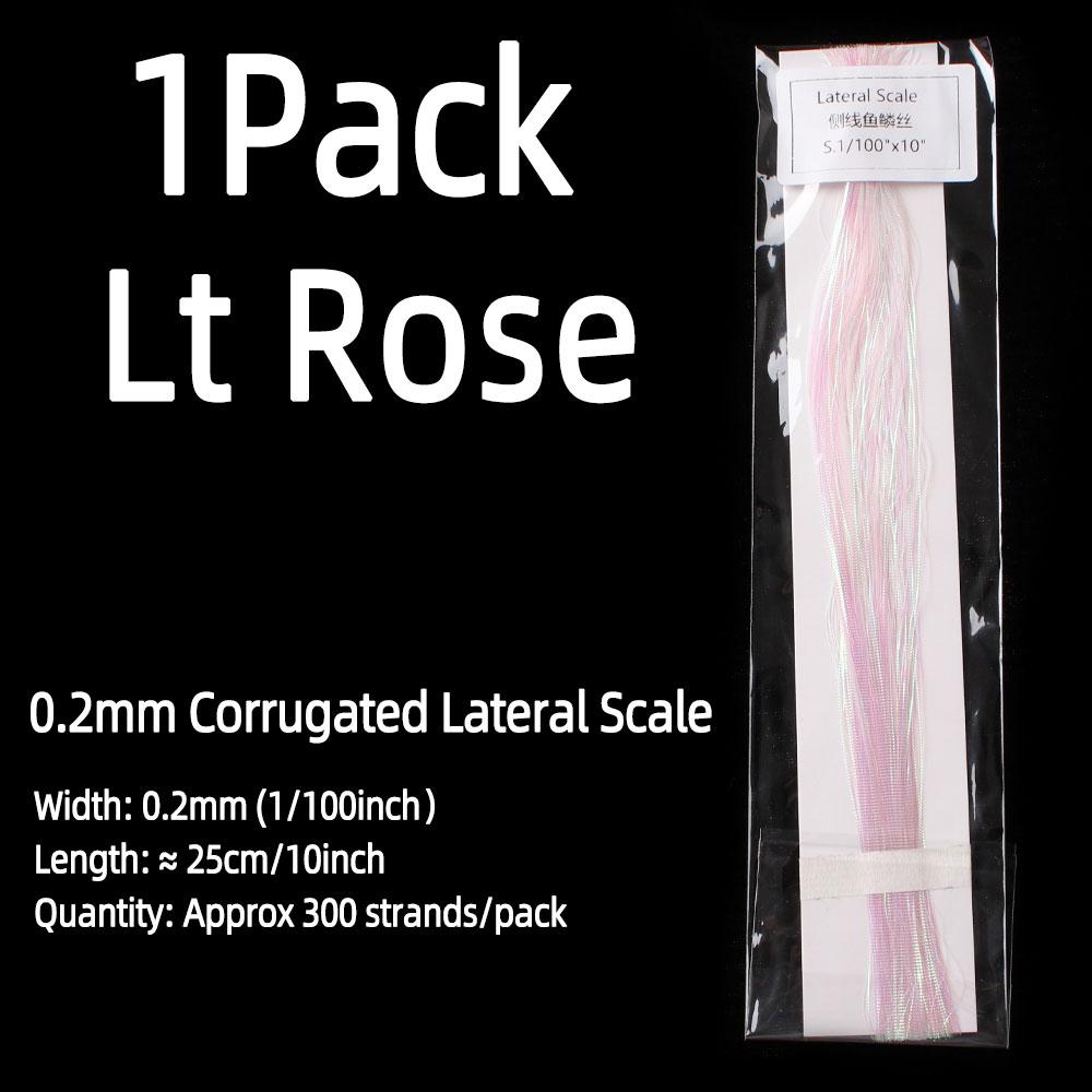 0.2mm Fly Tying Corrugated Lateral Scale Strands Saltwater Flashbou Bucktail Spinnerbait Fishing Lure Bait Tying Material