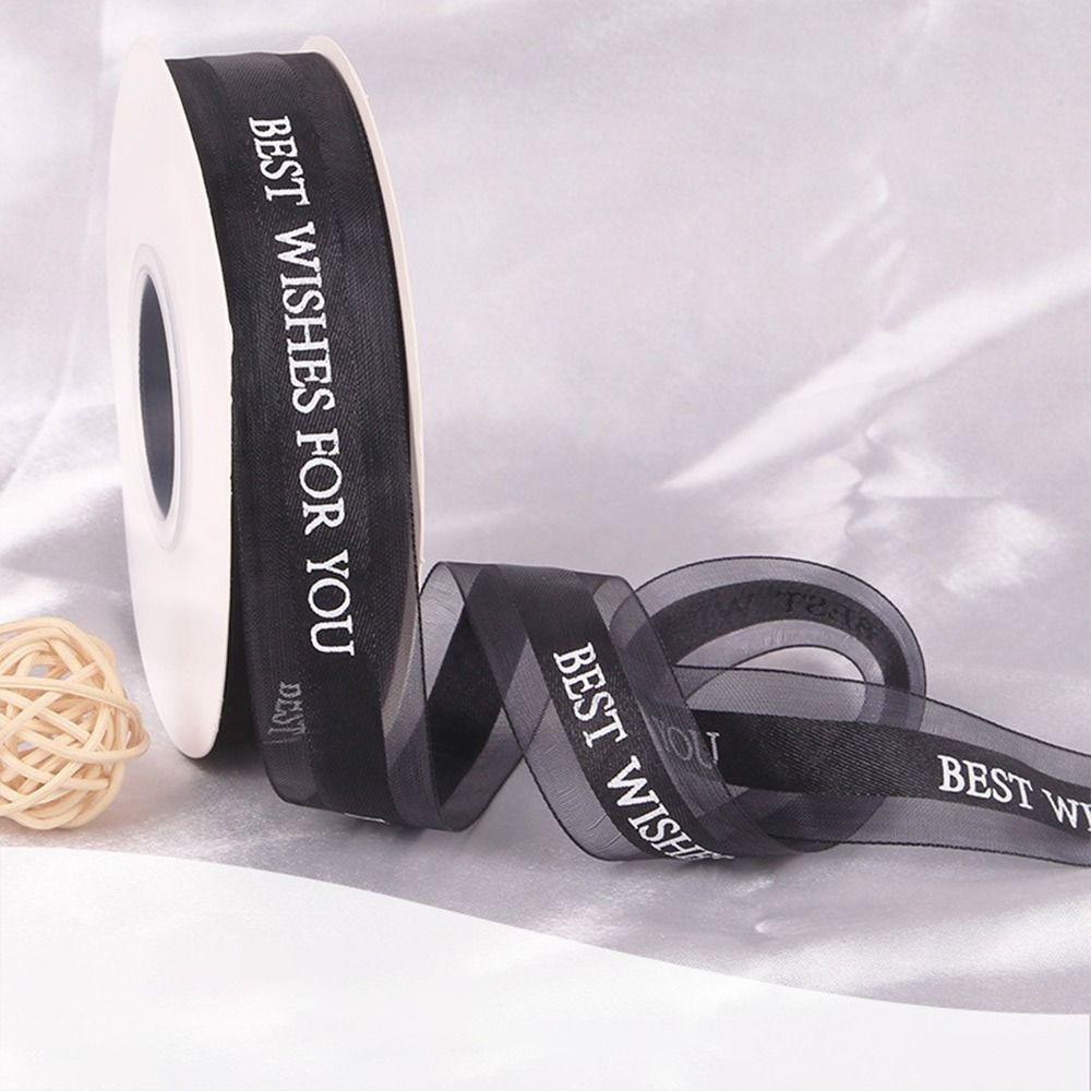 Best Wishes for You Chiffon Ribbons Multicolor Wrapping Decorations New Decorative Webbing