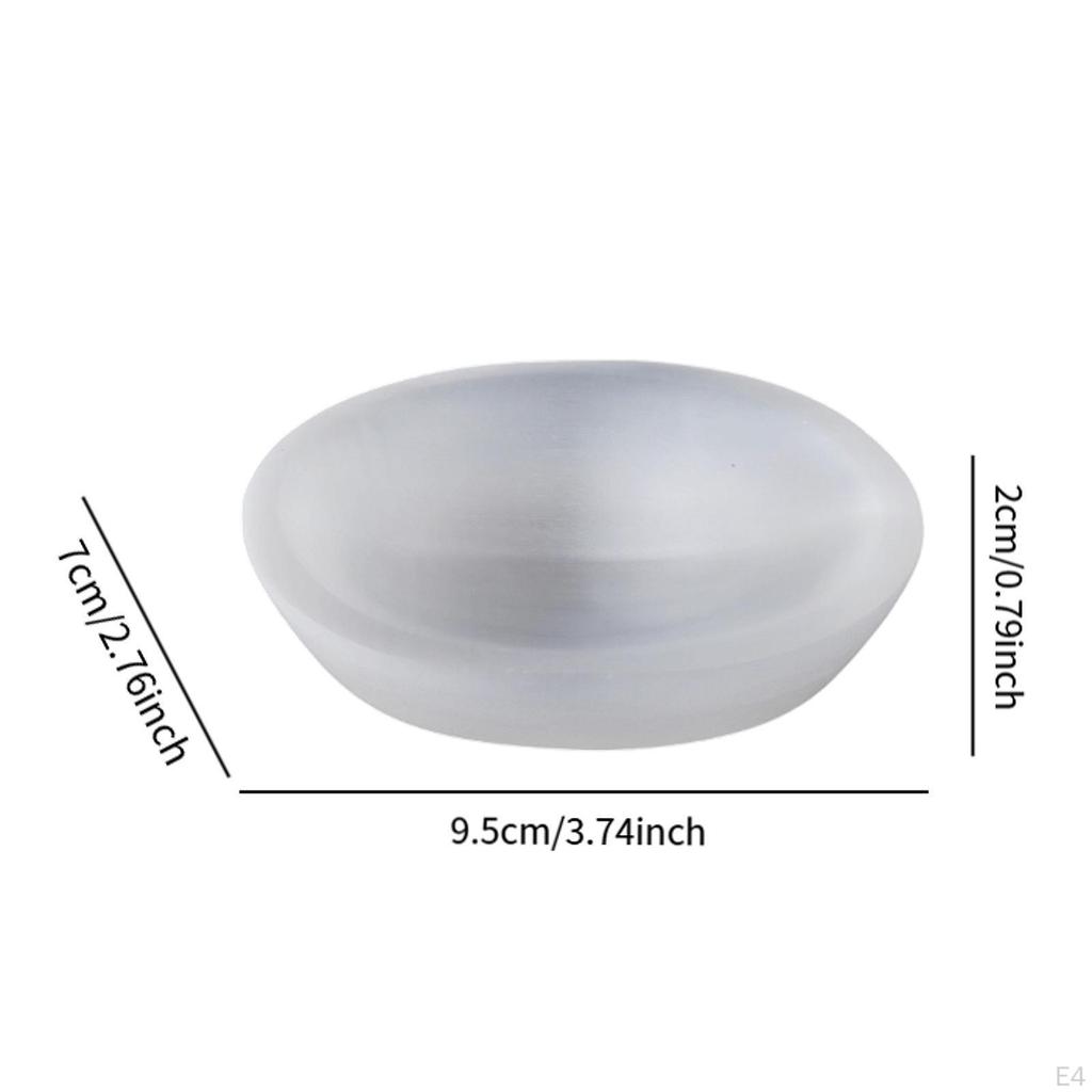 Декоративная селенитовая чаша, украшение ручной работы, подставка для камней для изготовления ювелирных изделий своими руками для центрального элемента, гостиная