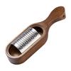 Stainless Steel Cheese Grater with Wood Handle Sharp Blades Efficient Cheese Grating Tool for Cheese Chocolate Fruits Handheld Grater Spoon Grater