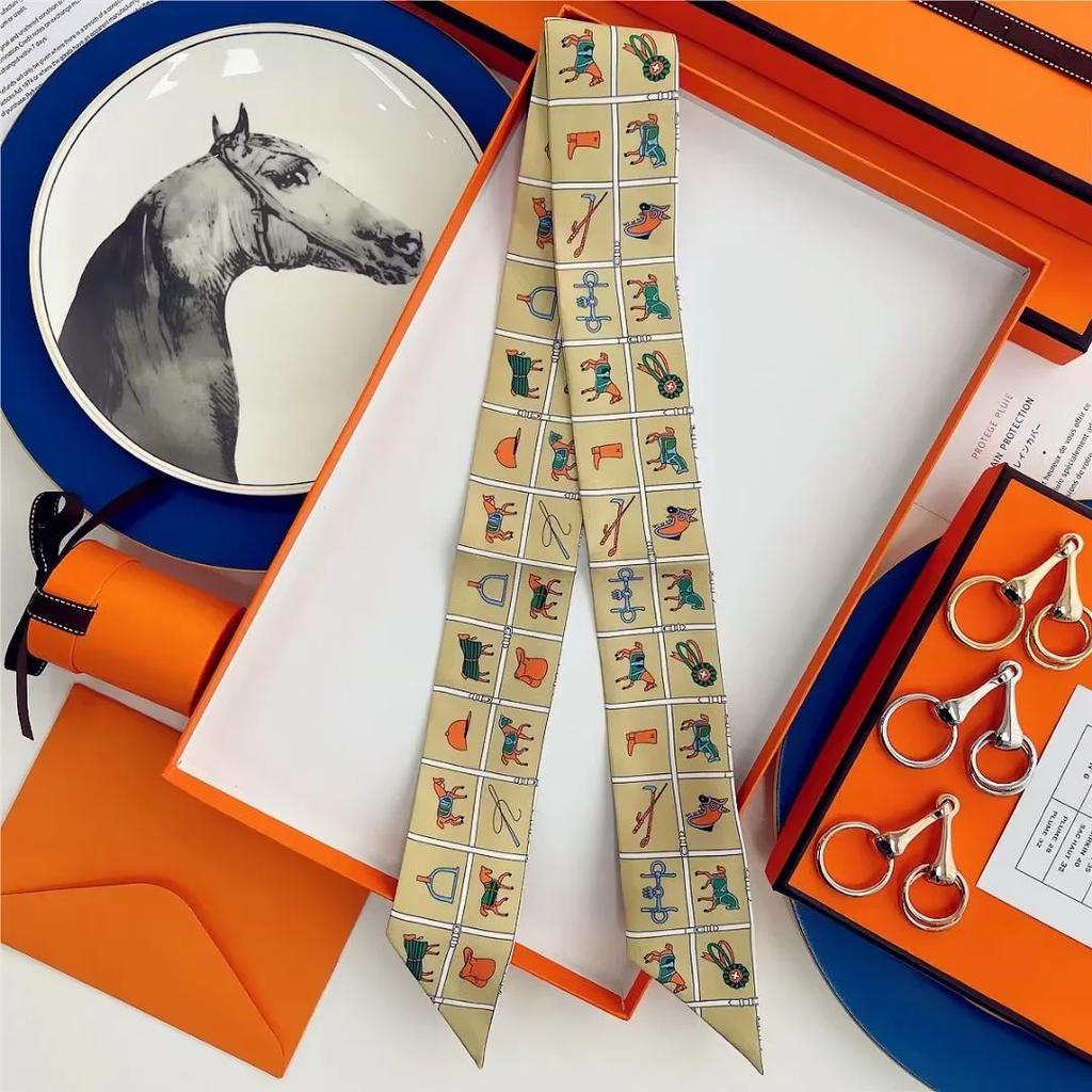 100% Mulberry Silk Ribbon Long Hair Bows Scarf Headscarf Fashion Hair Ties Ribbons Multifunctional Headband Bandana Hair