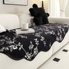 Chenille Flower Printed Sofa Cover Decor Non-Slip Mat Couch Slipcover Protector Universal Irregularity Towel Sofa Cushion