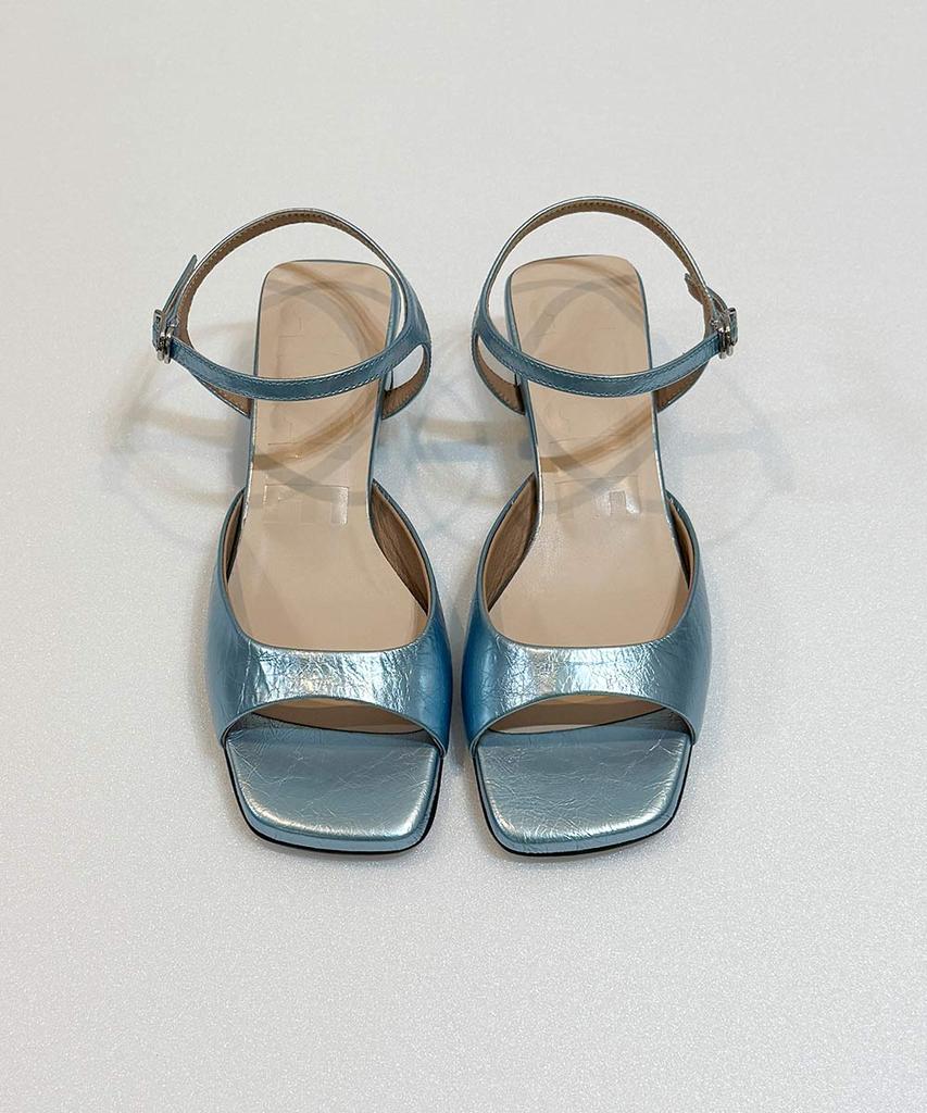 Circle Essential Mid-Heel Sandals (Sky Blue)