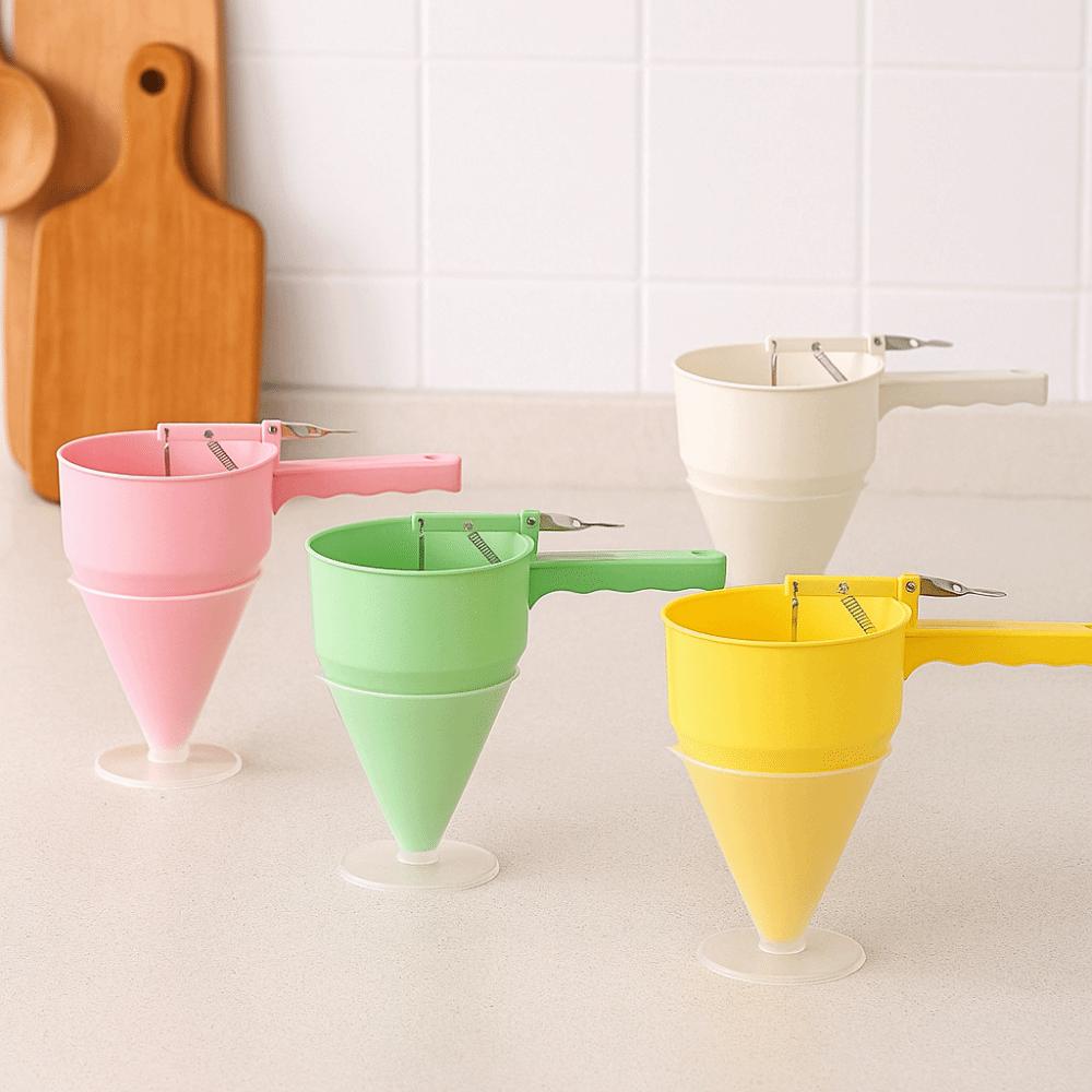 Adjustable Kitchen Funnel Hand-held Small Food Ball Baking Tools Cooking Funnel for Pancake