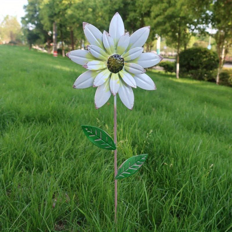 Садовый декор для улицы, Металлические цветы Декоративные садовые колышки для декора, Украшения для сада и двора для улицы, газона, крыльца, патио