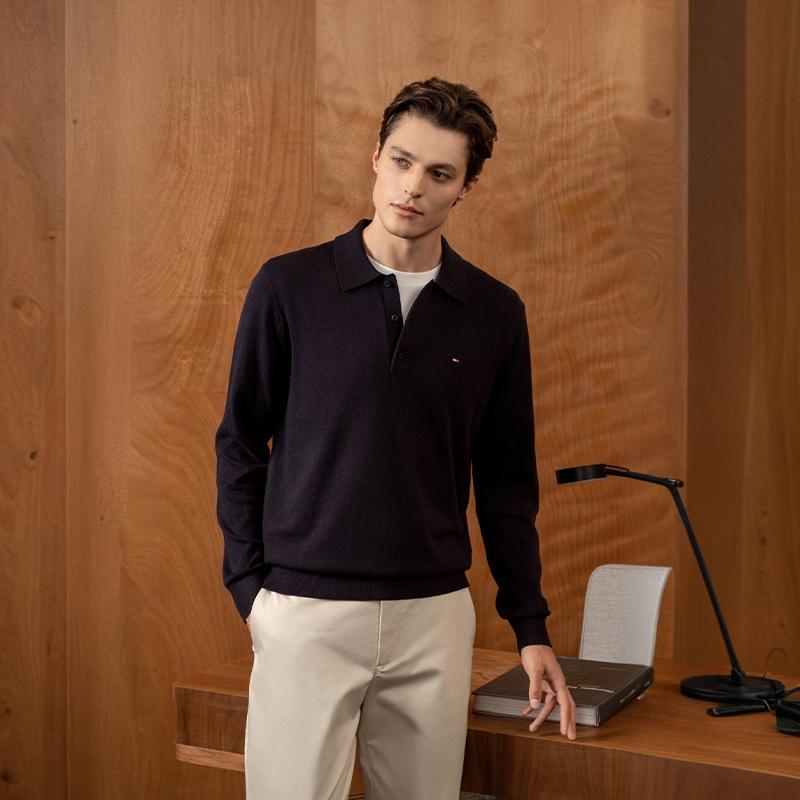 Tommy Hilfiger Knitwear Men's Lapel Moderate Other MW0MW40199