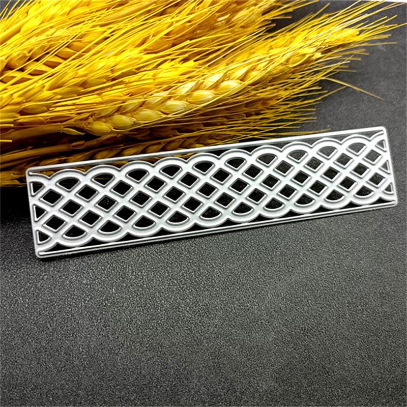 Patterned Art with Stripes Scrapbooking Metal Cutting Dies Stencils for DIY Album Paper Card Decor