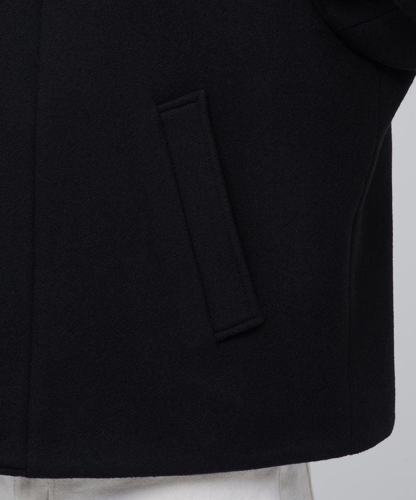 Musinsa Standard Cashmere Blend Oversized Minimal Blouson Jacket [Black]