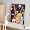 Disney 5D DIY Алмазная мозаика Алис в Стране чудес Иллюстрация Мультфильм Полная Алмазная Мозаика Алмазная Живопись Искусство Настенное Украшение Набор для рукоделия