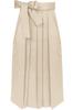 Hakama Plain Single Item Girls Gray [KYOETSU] (White Brown, 84cm)