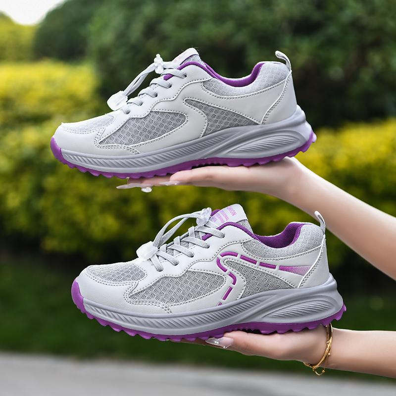 Новые популярные женские кроссовки на шнуровке, спортивная обувь для бега и ходьбы, спортивная обувь для женщин, кроссовки для пожилых людей