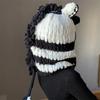 New Pure Hand-crocheted Cute Giant Panda Fisherman Hat with Large Brim Adult Pullover Hat