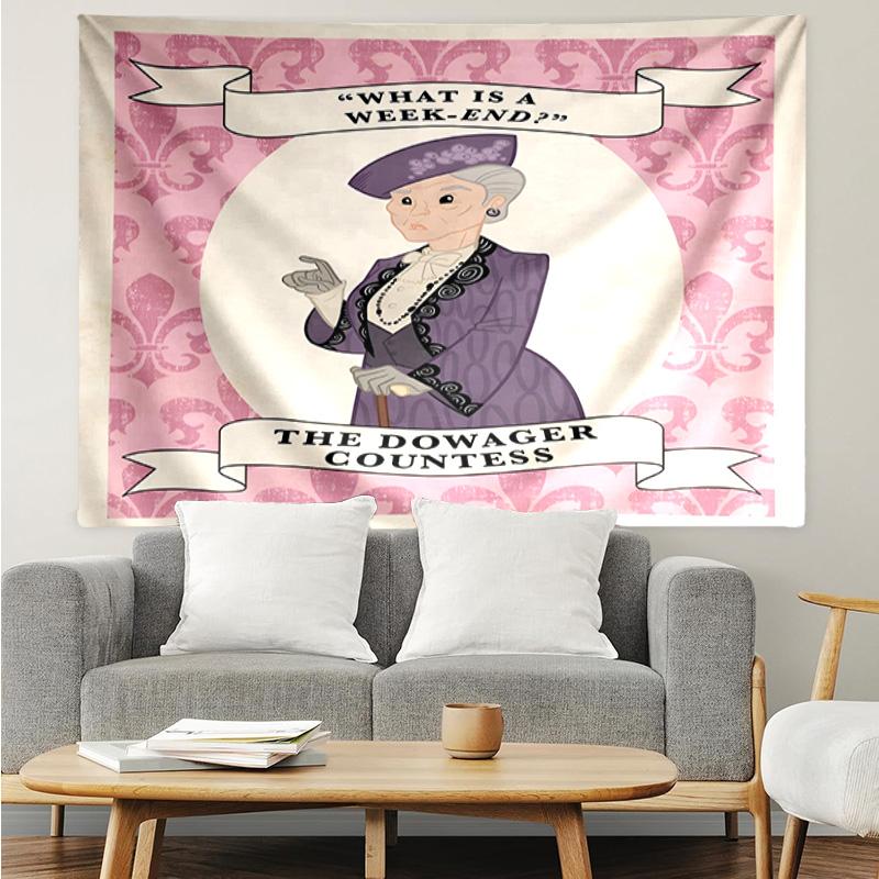 Downton Abbey Characters Quick-Dry Tapestry Hanging for Bedroom,Livingroom, Playroom,Decor Art Room Wall Tapestry Holiday and Birthday Gifts