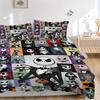 Nightmare Before Christmas Bedding 3 Piece Set Hd Print Duvet Cover Pillowcases For Teens Adult Bedroom Decoration Christmas Gift C9211608