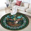 Rabbit Carrot Treasure Hunt Round Area Rug Under Office Chairs Bedroom Living Room Home Decor