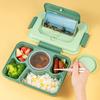 Bento Lunch Box with Leakproof Sauce Box Multi-Compartment Snack Box Meal Prep Containers for School
