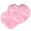 50 шт. Элегантные розовые самозаклеивающиеся пакеты в форме сердца для ювелирных изделий, самозаклеивающиеся мешочки для ювелирных изделий, удобный пакет с застежкой-молнией