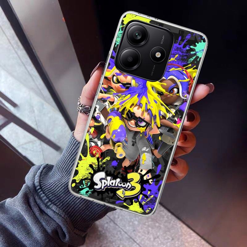 Game S-Splatoons Phone Case For Xiaomi Redmi Note 15 14 14S 13 12S 12 Pro Plus 11S 11 10S 10 4G Cover 11E 11T 5G Print Fundas Re