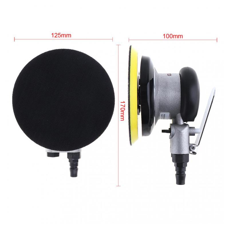 5-дюймовая безвакуумная матовая поверхность, круглая пневматическая наждачная бумага, произвольная орбитальная воздушная шлифовальная машина, полированная