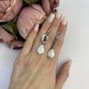 Серебряные серьги с натуральным жемчугом барочным (2106425)