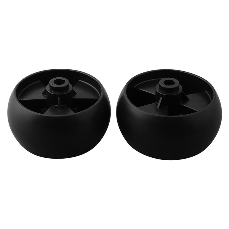 AD23-2Pcs DECK WHEELS 5Inch Deck Wheels And Axle Bolts For Hustler/Toro Ride On Mowers Garden Machine