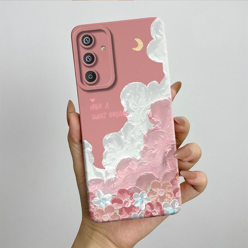 Phone Case for Samsung Galaxy M15 5G F15 5G Fashion Painted Half-wrapped Case Soft Silicon Cases E156 M156 Protection Back Cover